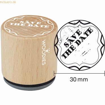 8712938068954 - 3 x Stempel Woodies Save The date 8712938068954 - 3 x Stempel Woodies Save The date