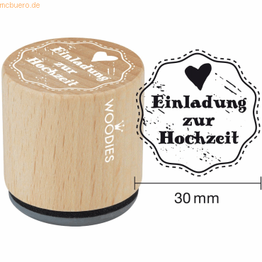 8712938069012 - 3 x Stempel Woodies Einladung zur Hochzeit