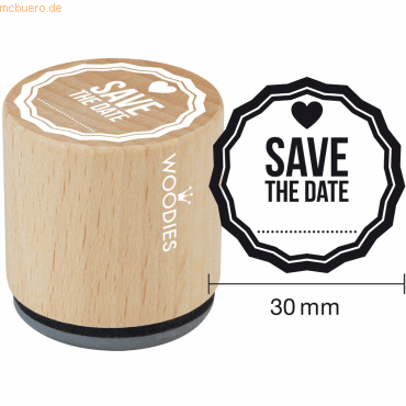 8712938069043 - 3 x Stempel Woodies Save the date