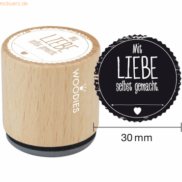 8712938069203 - 3 x Stempel Woodies Mit Liebe selbst gemacht