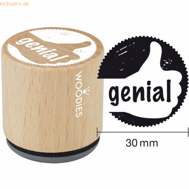 5420078601100 - 3 x Stempel Woodies genial