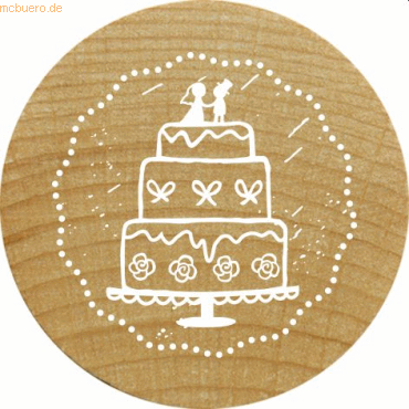 5420078606846 - 3 x Stempel Woodies Hochzeitstorte