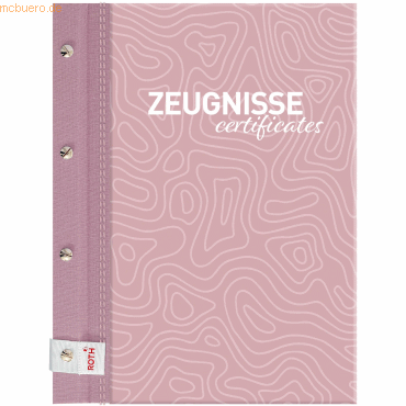 Roth Zeugnismappe Pattern mit Buchschrauben -Dusty Rose- rosa