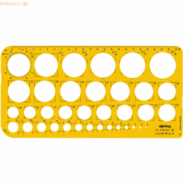4006856840339 - rotring Kreisschablone 1 - 36mm Radien 6101620 mm (S0221691-R8406330) (S0221691)