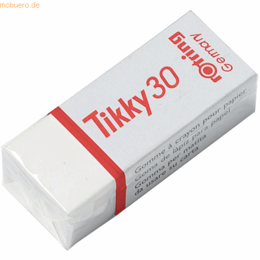 4006856551730 - Rotring Tikky Radierer 30 Radiergummi für Bleistift weiß