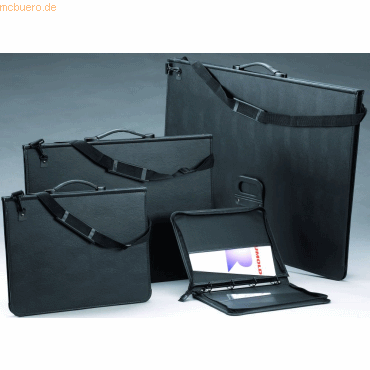 4012108162708 - Ringmappe A2 PVC in Lederoptik schwarz 4012108162708 - Ringmappe A2 PVC in Lederoptik schwarz