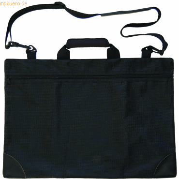 4012108183703 - Mesh bag Tasche mit Schultergurt A3 schwarz