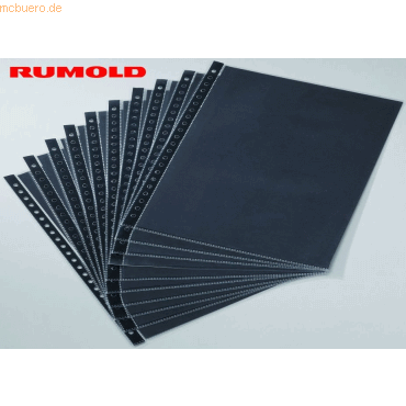 10 x Rumold Präsentationshülle A4 Multiring-Lochung 0,10mm transparent