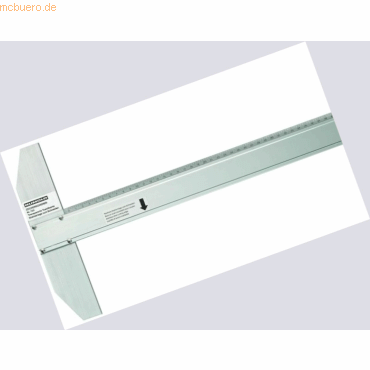 4012108032803 - Zeichenschiene Aluminium 100 cm mit Teilung