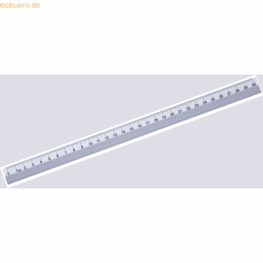 4012108172301 - Schullineal aus Aluminium 30 cm