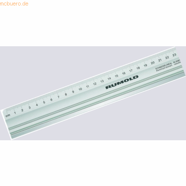 4012108149600 - Schneidelineal 50cm oberseitig ohne mm-Facette auf beiden Seiten Aluminium silber