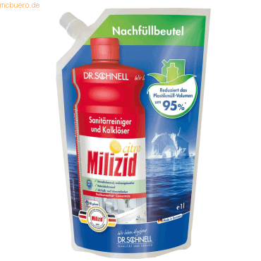 4008439300629 - Sanitärreiniger   KalklöserMilizid Citro Refill-Beutel 1l