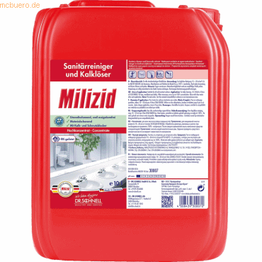 4008439300070 - Sanitärreiniger   Kalklöser Milizid Konzentrat 10l