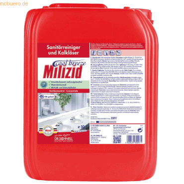 4008439300971 - Sanitärreiniger   Kalklöser Milizid Cool Breeze 10l