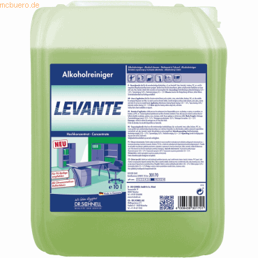 4008439301701 - Alkoholreiniger Levante 10l Duft Zitronenmelisse