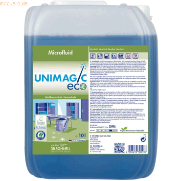 4008439309967 - Allzweckreiniger Unimagic Eco Microfluid-Konzentrat 10l