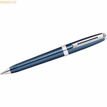 Sheaffer Kugelschreiber Prelude Blau horizontales Linienmuster Geschen