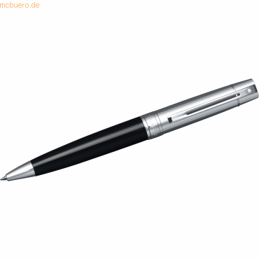 Sheaffer Kugelschreiber 300 Schwarz Chrom-Kappe Luxus-Geschenkbox