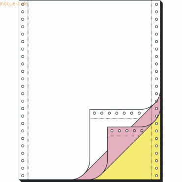 Sigel EDV-Papier 12x240mm 3-fach selbstdurchschreibend VE=600 Blatt