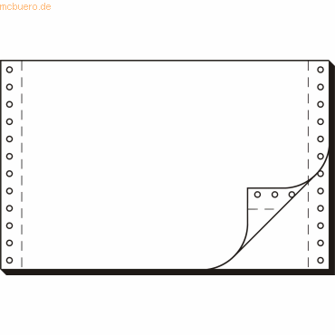 Sigel DIN-Computerpapier 6 Zollx240mm 56/57g/qm 2000 Blatt