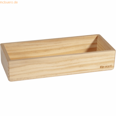 Sigel Holz-Stifteschale magnetisch Pinienholz 175x40x55mm beige