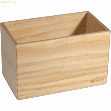 Sigel Holz-Aufbewahrungsbox magnetisch Pinienholz 130x80x75mm beige
