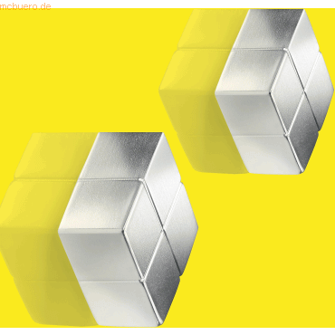 Sigel SuperDym-Magnet C10 Cube silber extra stark 20x10x20mm VE=2 Stüc