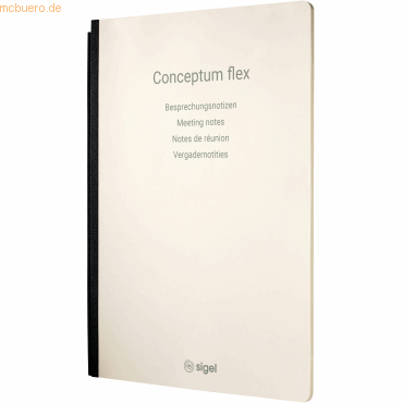 Sigel Notizheft Conceptum flex A4 46 Blatt Softcover Besprechungsnotiz