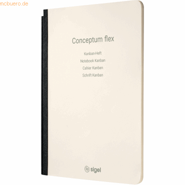 Sigel Notizheft Conceptum flex A5 46 Blatt Softcover Kanban 80g/qm cha