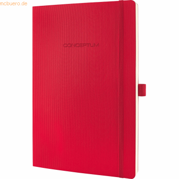 Sigel Notizbuch Conceptum A4 194 Seiten Softcover liniert 80g red