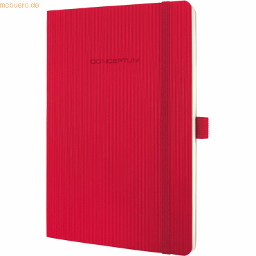 Sigel Notizbuch Conceptum A5 194 Seiten Softcover liniert 80g red
