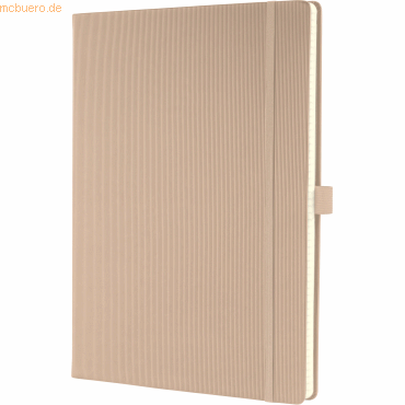 Sigel Notizbuch Conceptum A4 97 Blatt Hardcover liniert 80g beige