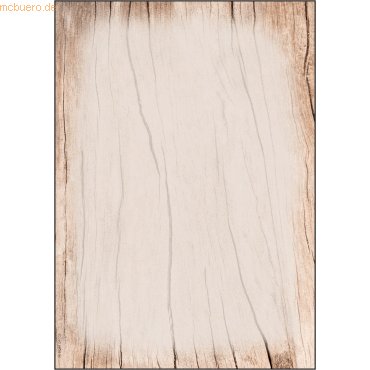 Sigel Motiv-Papier A4 90g Wood VE=50 Blatt