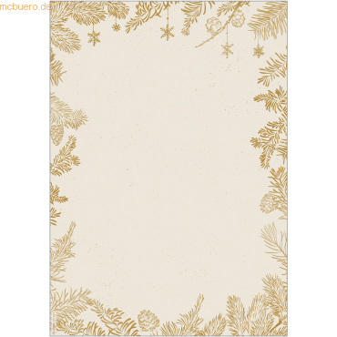 4004360786648 - Motiv-Weihnachtsbriefpapier Golden Christmas DP422 A4 90g 4004360786648 100 Blatt 4004360786648 - Motiv-Weihnachtsbriefpapier Golden Christmas DP422 A4 90g 4004360786648 100 Blatt