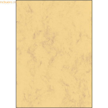Sigel Designpapier Marmor A4 200g/qm sandbraun VE=50 Blatt