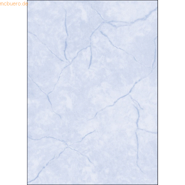 Sigel Designpapier Struktur A4 90g/qm Granit blau VE=100 Blatt