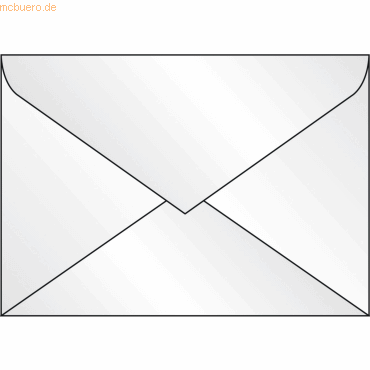 Sigel Briefumschläge C5 nassklebend transparent VE=25 Stück