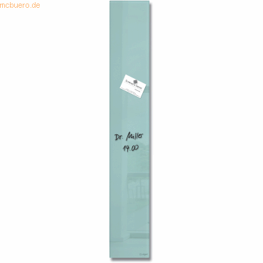 Sigel Glas-Magnettafel Artverum 12x78cm aquamarin