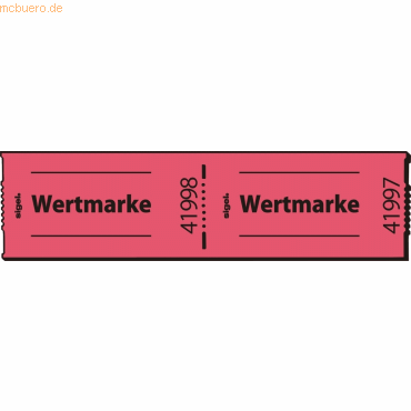 4004360957215 - Gutscheinmarken-Rollen 60x30mm Wertmarke rot fortlaufend nummeri 4004360957215 - Gutscheinmarken-Rollen 60x30mm Wertmarke rot fortlaufend nummeri