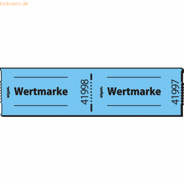 4004360957246 - Wertmarken Rolle nummeriert blau 60x30mm 4004360957246 500 Stück 4004360957246 - Wertmarken Rolle nummeriert blau 60x30mm 4004360957246 500 Stück