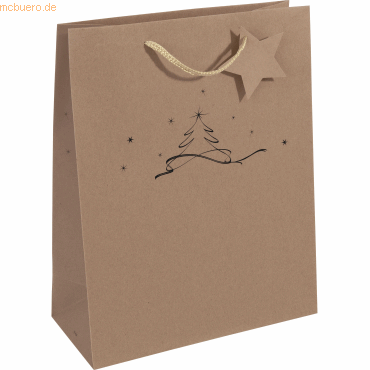 4004360799815 - 5 x Geschenktasche Large Kraftkarton Christmas tree 260x330x120m 4004360799815 - 5 x Geschenktasche Large Kraftkarton Christmas tree 260x330x120m