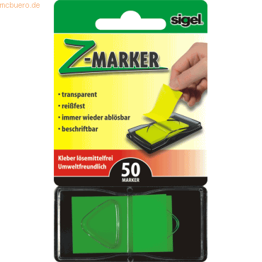 4004360894015 - Haftstreifen Z-Marker Neon 25 x 45 mm neon-grün