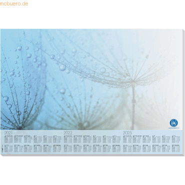Sigel Schreibunterlage 'Drops' Papier 59,5x41cm Kalender 30 Blatt