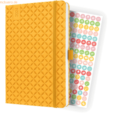 4004360788741 - Wochenkalender Jolie 2024 ca A5 1 Woche 2 Seiten Hardcover mang