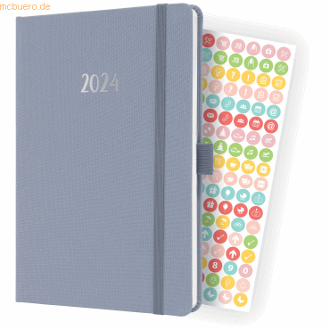 4004360787263 - 2 x Wochenkalender Jolie 2024 ca A5 1 Woche 2 Seiten Hardcover