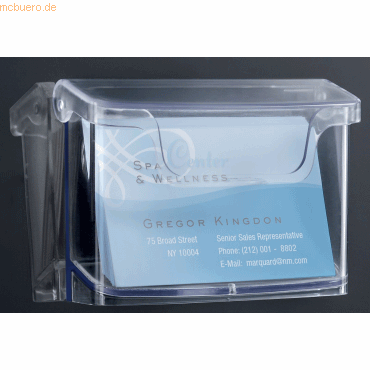 Sigel Outdoor-Visitenkartenhalter acrylic Fülltiefe 25mm für 60 Karten