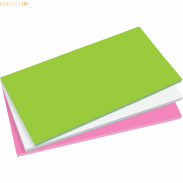 4004360819773 - Static Notes 100x200mm grün weiß pink Kunststoff VE=3 Blocks a 1