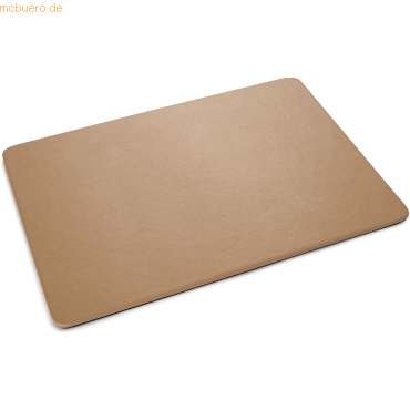 4004360820649 - Mauspad Smartstyle quadratisch 27 x 06 x 20 cm (B x H x T) antistatisch ohne Handgelenkauflage Lederimitat cognac 4004360820649