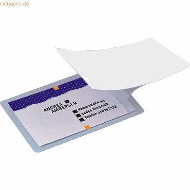 Sigel Kalt-Laminierfolie für Karten glasklar für Karten bis zu 85x55 V