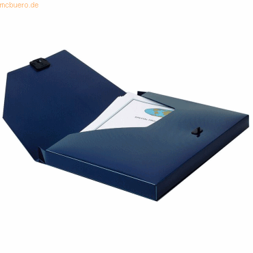 5017303025437 - Dokumentenbox electra A4 25mm blau